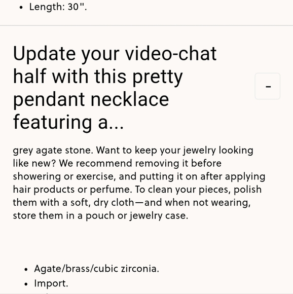 J. Crew Agate Stone Pendant Necklace - Picture 9 of 9